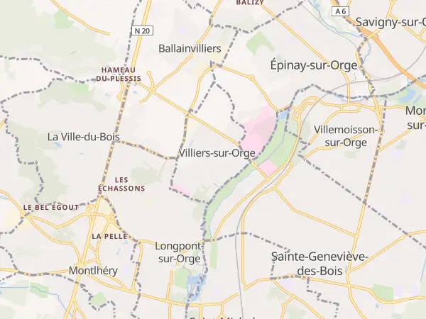 Plan de Villiers-sur-Orge