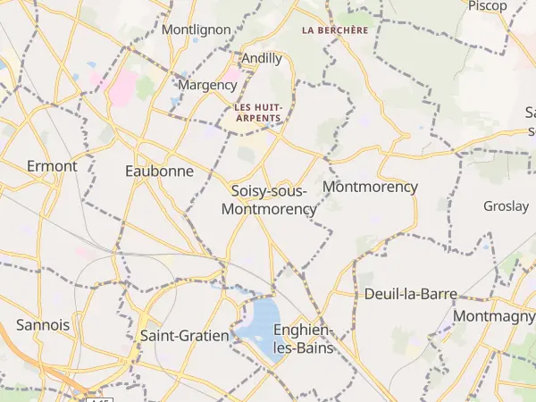 Plan de Soisy-sous-Montmorency