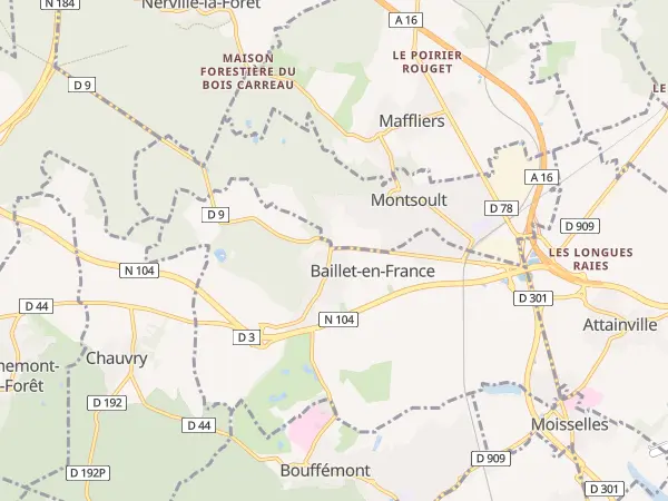 Plan de Baillet-en-France