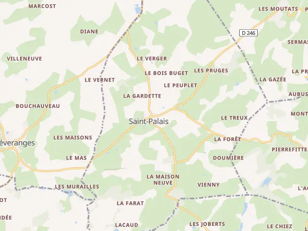Plan de Saint-Palais