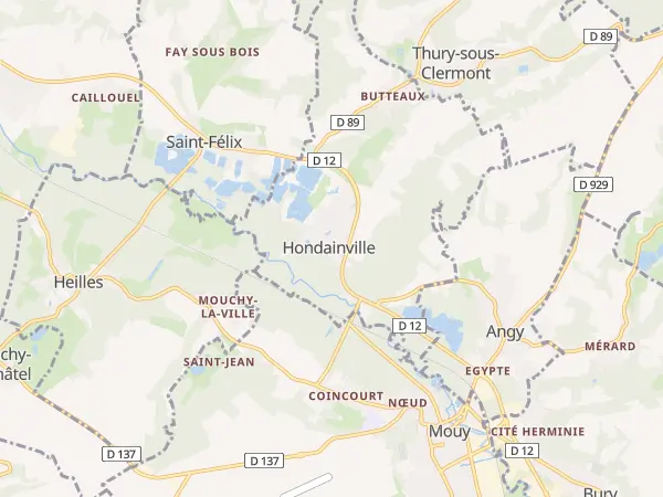 Plan de Hondainville