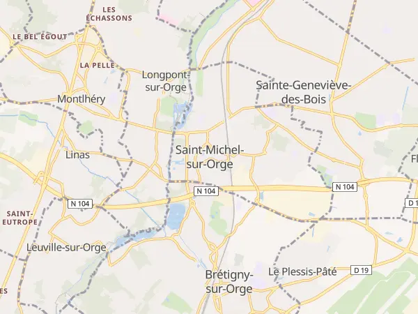 Plan de Saint-Michel-sur-Orge