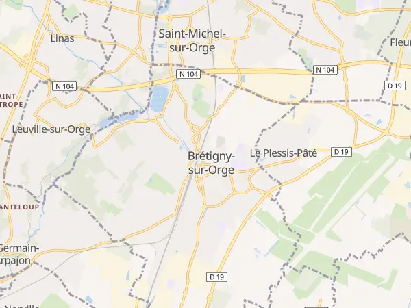 Plan de Brétigny-sur-Orge