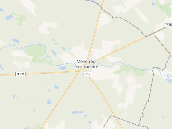Plan de Ménétréol-sur-Sauldre