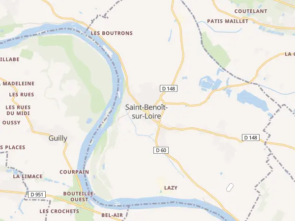 Plan de Saint-Benoît-sur-Loire