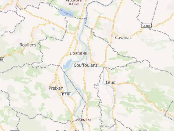 Plan de Couffoulens