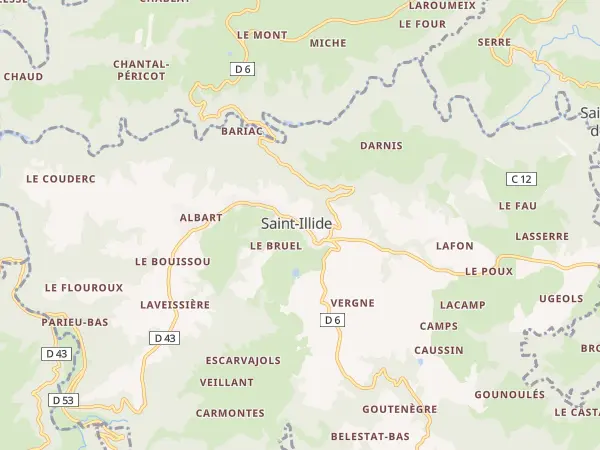 Plan de Saint-Illide