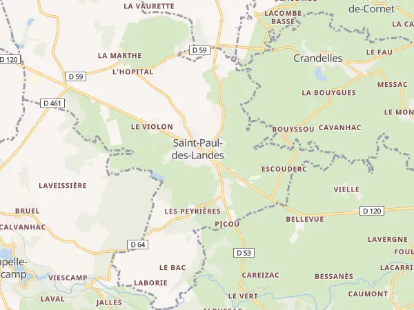 Plan de Saint-Paul-des-Landes