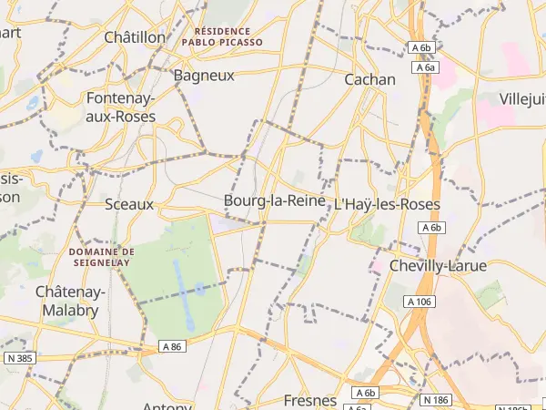 Plan de Bourg-la-Reine