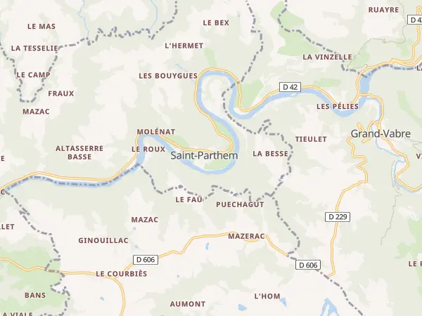 Plan de Saint-Parthem