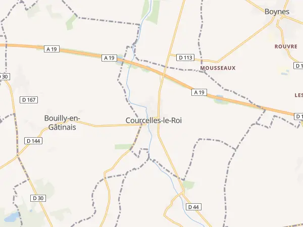 Plan de Courcelles-le-Roi
