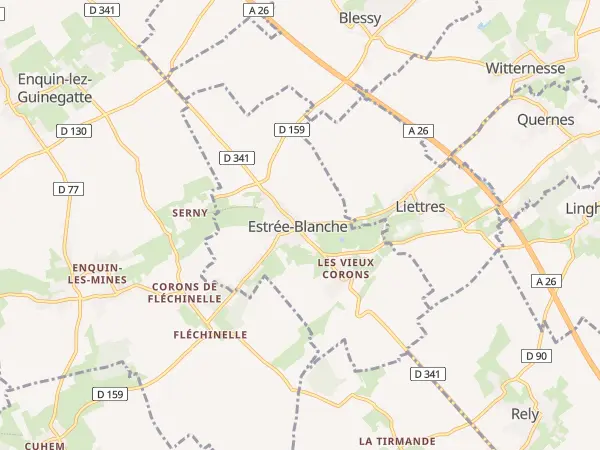 Plan de Estrée-Blanche
