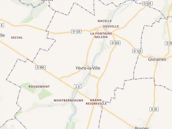 Plan de Yèvre-la-Ville