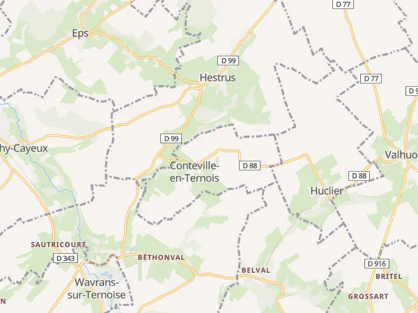 Plan de Conteville-en-Ternois