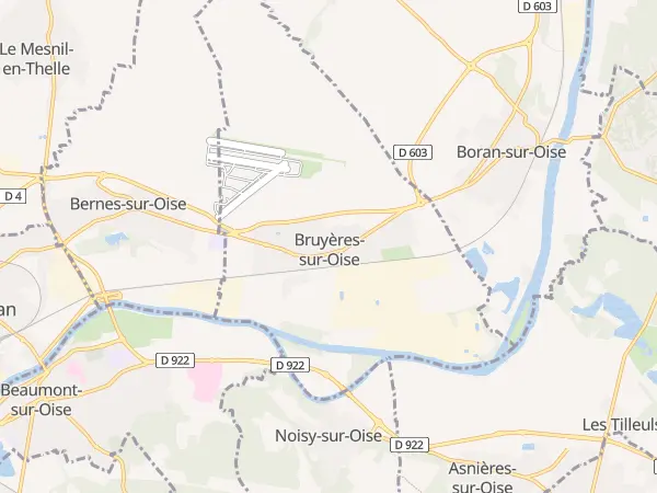 Plan de Bruyères-sur-Oise