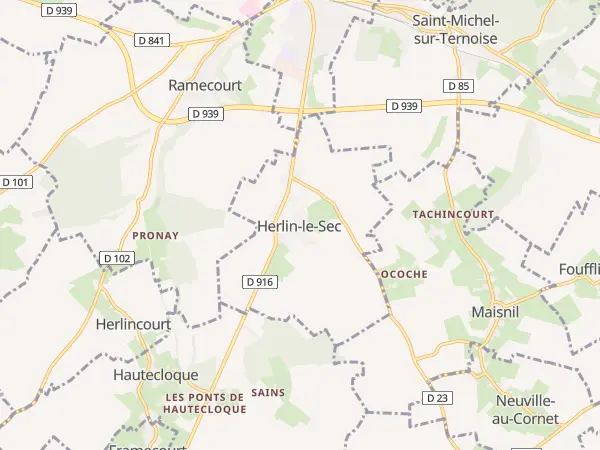 Plan de Herlin-le-Sec