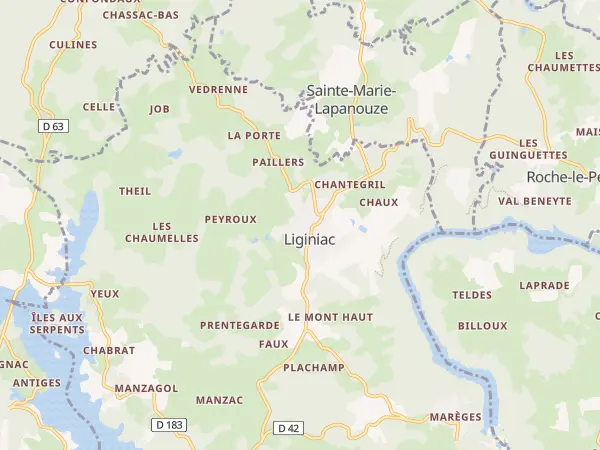 Plan de Liginiac