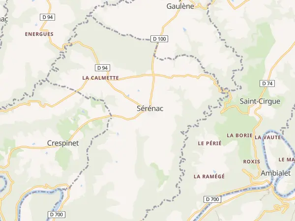 Plan de Sérénac