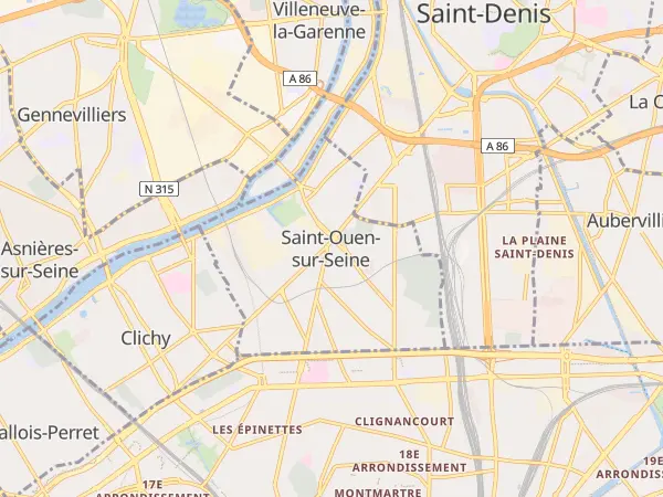 Plan de Saint-Ouen-sur-Seine