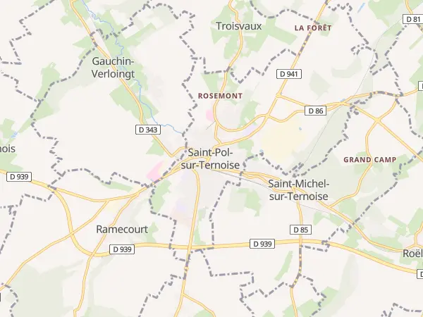 Plan de Saint-Pol-sur-Ternoise