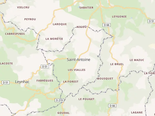 Plan de Saint-Antoine
