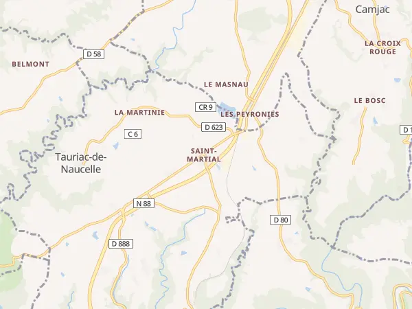 Plan de Tauriac-de-Naucelle