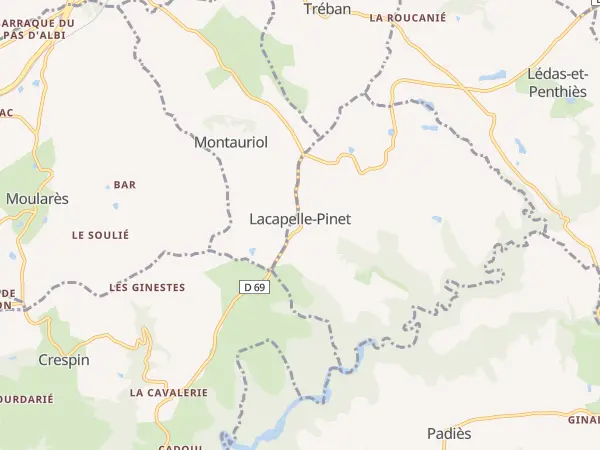 Plan de Lacapelle-Pinet