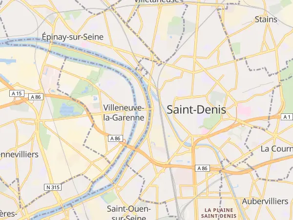 Plan de L’Île-Saint-Denis