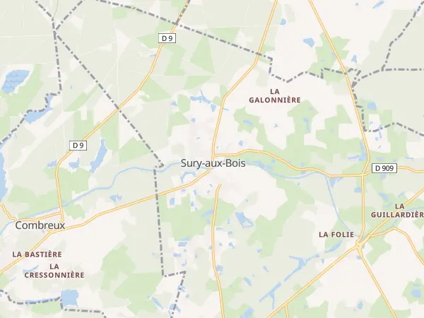 Plan de Sury-aux-Bois