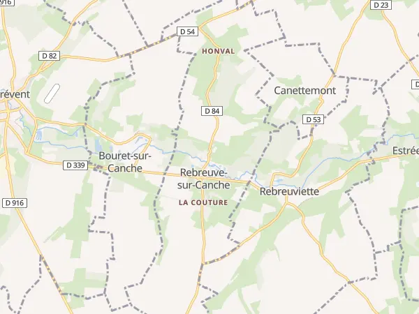 Plan de Rebreuve-sur-Canche