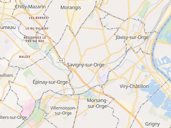 Plan de Savigny-sur-Orge
