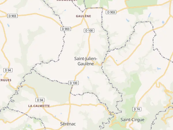 Plan de Saint-Julien-Gaulène