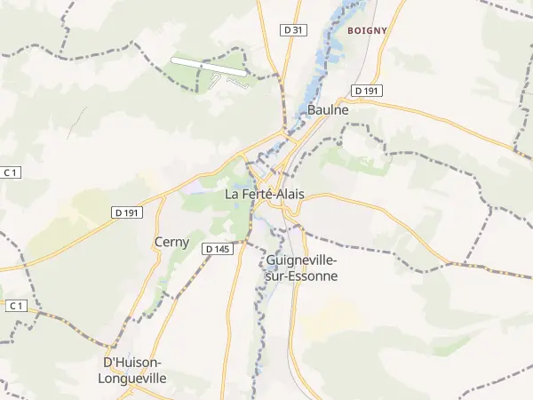 Plan de La Ferté-Alais