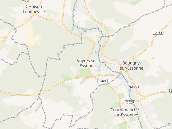 Plan de Vayres-sur-Essonne