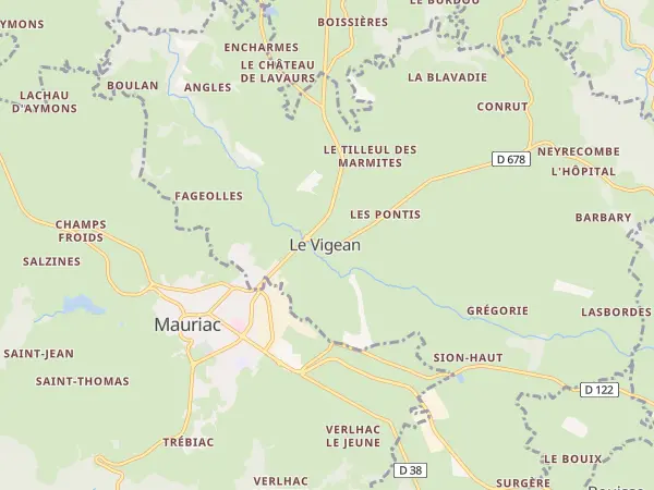 Plan du Vigean