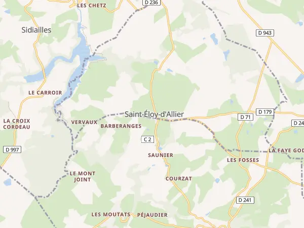 Plan de Saint-Éloy-d’Allier