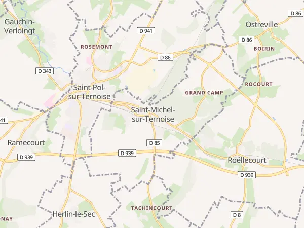 Plan de Saint-Michel-sur-Ternoise