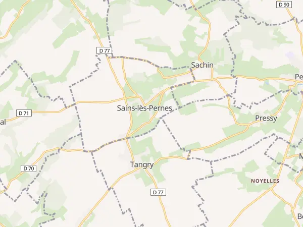 Plan de Sains-lès-Pernes