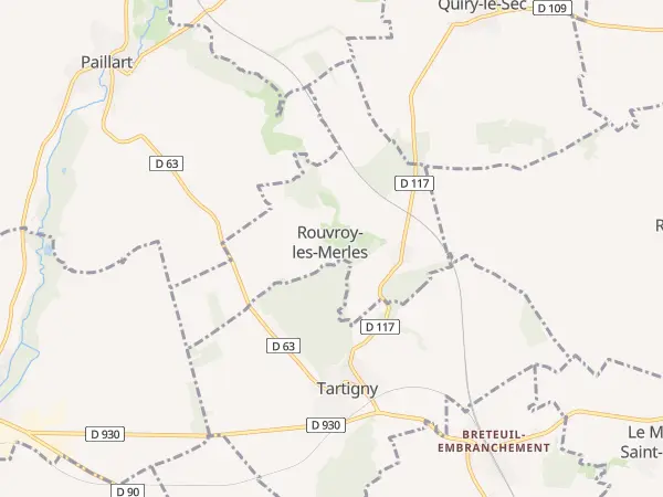Plan de Rouvroy-les-Merles