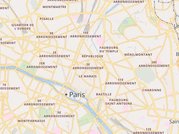 Plan de Paris 2e Arrondissement