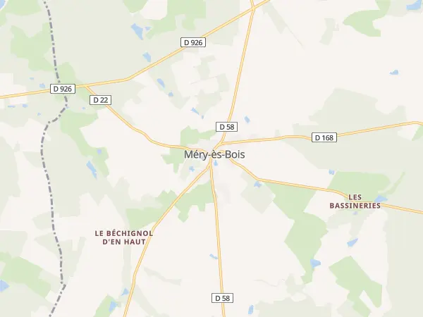 Plan de Méry-ès-Bois