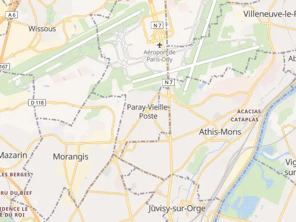 Plan de Paray-Vieille-Poste