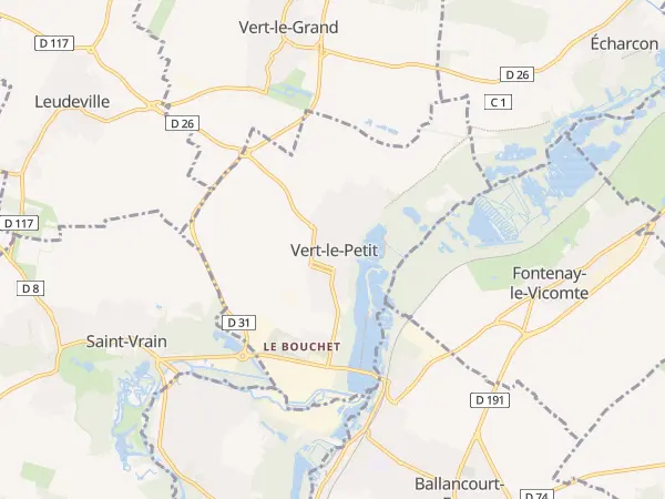 Plan de Vert-le-Petit