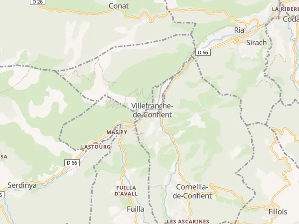 Plan de Villefranche-de-Conflent