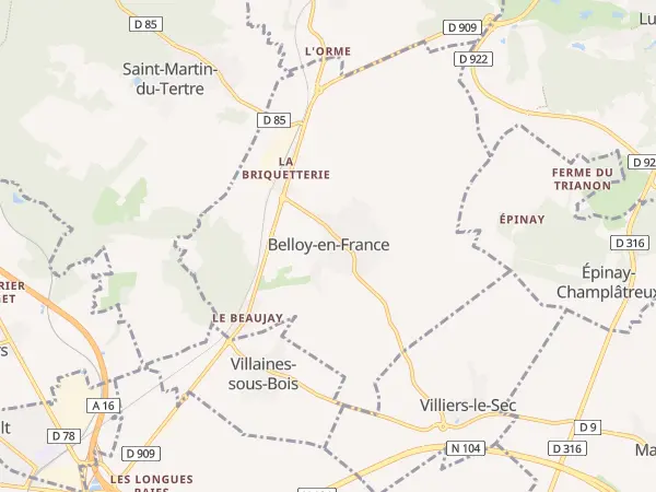 Plan de Belloy-en-France
