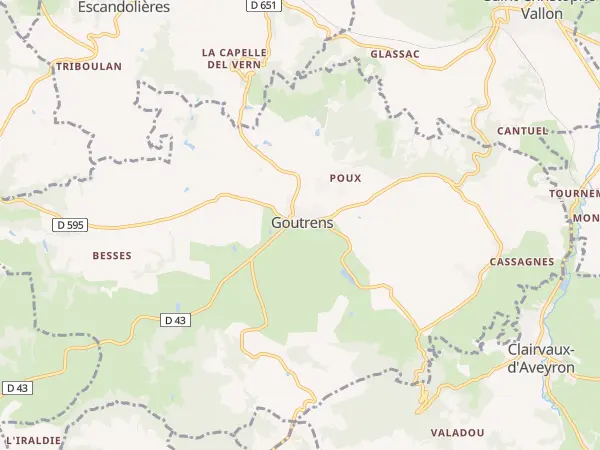 Plan de Goutrens