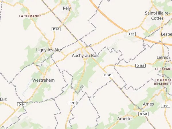 Plan de Auchy-au-Bois