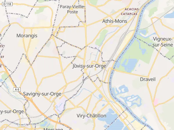Plan de Juvisy-sur-Orge