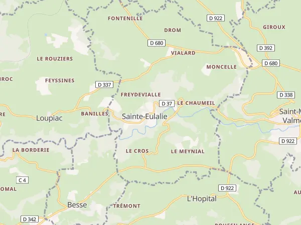 Plan de Sainte-Eulalie