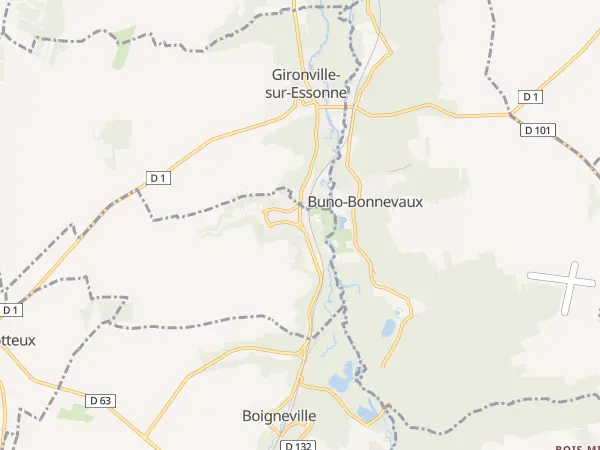 Plan de Prunay-sur-Essonne
